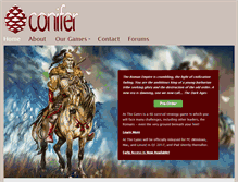 Tablet Screenshot of conifergames.com